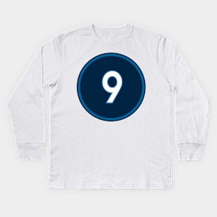 Ricky Rubio Number 9 Jersey Minnesota Timberwolves Inspired Kids Long Sleeve T-Shirt